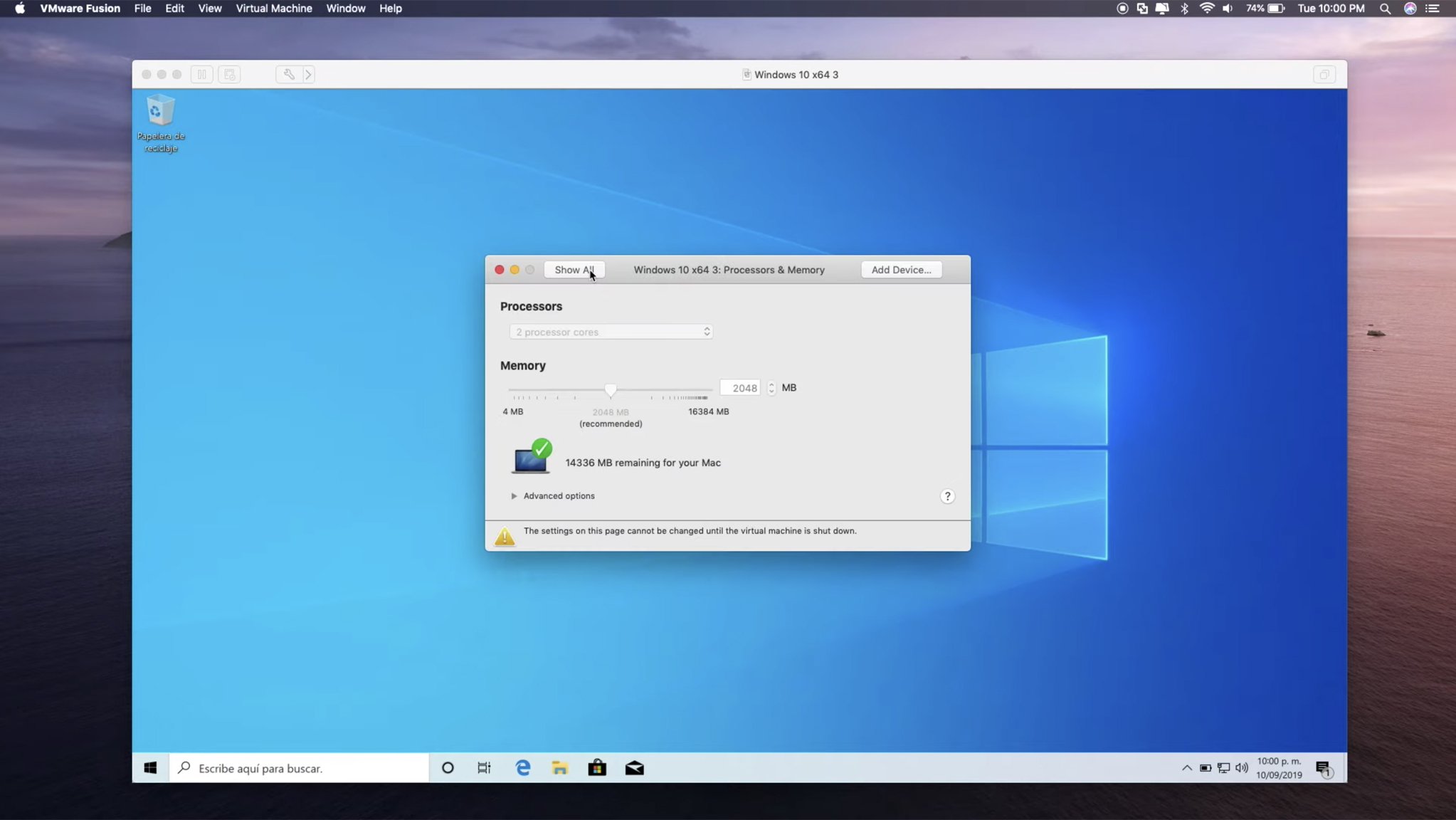 VMware Fusion Pro screenshot 3